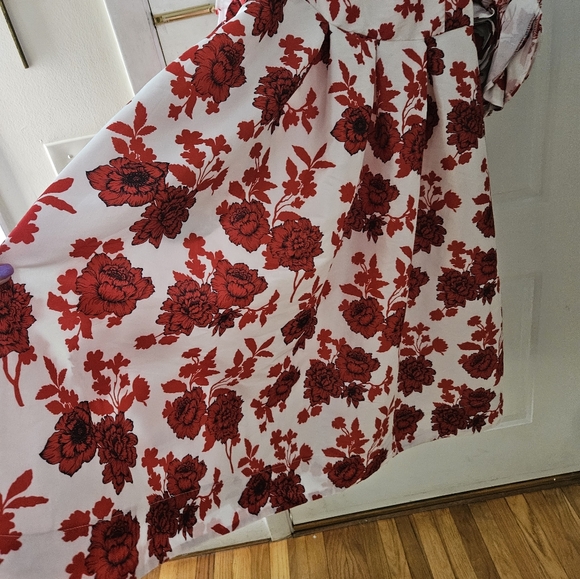 Ny & co red and white dress 3x - Picture 6 of 9